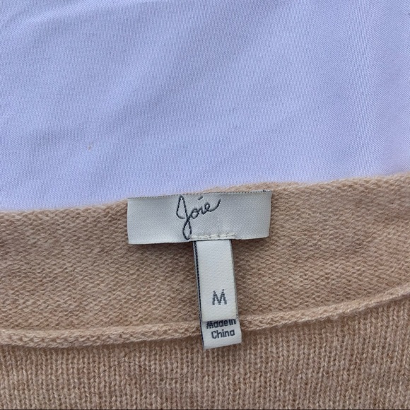 Joie 100% Cashmere Dewberry Tan and Grey Sweater - Picture 5 of 9